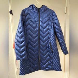 Michael Kors Blue Down Puffer Jacket L